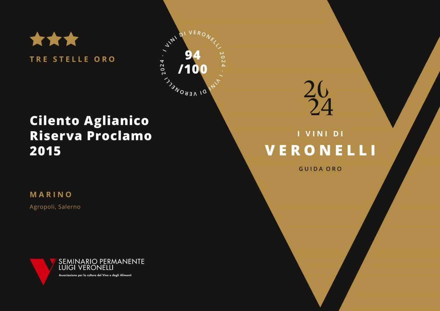 Proclamo Cilento Aglianico RISERVA DOP 2015